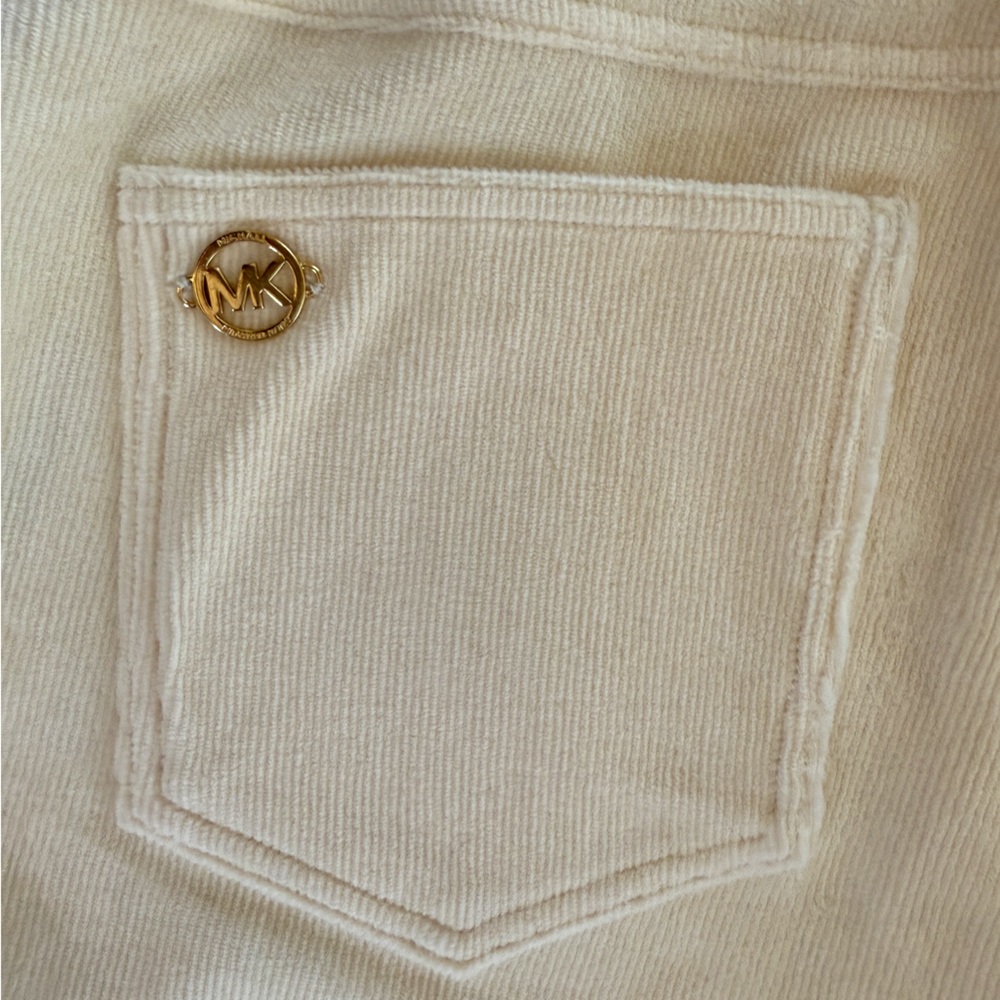 Michael Kors Cream High Rise Skinny Pant . Size L NWT - Picture 5 of 11